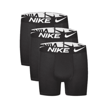 Nike Boys' 3 Pack Logo Boxer Briefs - Black M