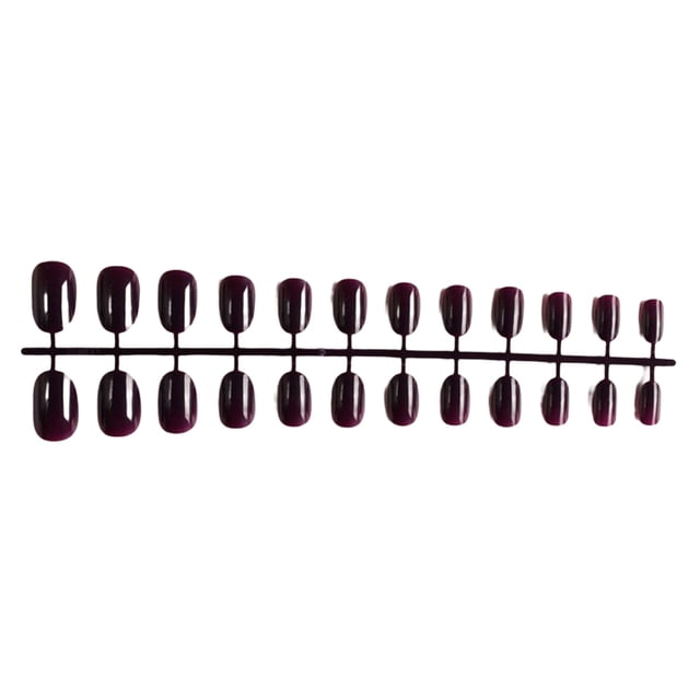 yingyy Faux Ongles Ensemble Brillant Style Français Résistant aux Rayures Ongles Pressés Forte Viscosité Réglable Manucure Solide Autocollants Type 1 Type 3