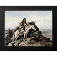 thumbnail image 2 of Russell, Charles M. 18x15 Black Modern Framed Museum Art Print Titled - The Lookout, 2 of 5