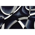 thumbnail image 5 of Premium 3D Hand Carved Modern 8X10 8X11 Rug Contemporary 2305 Navy Blue, 5 of 10
