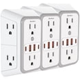 thumbnail image 2 of Multicontacto US VentDepot MXELW-003 3 Piezas Blanco, 2 of 5