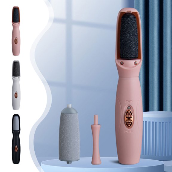 CQCYD 2Pcs Electric Foot Callus Remover, Professional Pedicure Tool For Dead Skin Removal, Portable USB Rechargeable Foot File, Multi Speed Adjustable Foot Exfoliator