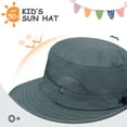 thumbnail image 4 of Zando Sun Hats for Kids Breathable UPF 50+ Bucket Hat for Boys Grils Adjustable Summer Beach Fishing Safari Hat, 4 of 7
