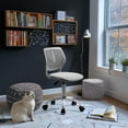 thumbnail image 2 of Chaise de bureau pivotante réglable Homy Casa avec assise rembourrée pour bureaux d'étude en dortoir, 2 of 10