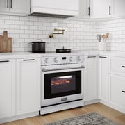 30 in. Professional Electric Range with 14900W of Power, 240V in Stainless-Steel (KM-EPR-30AP-SS)