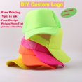 thumbnail image 2 of Custom Print Baseball Caps for Men Woman Hat Team Custom Logo Foam Cap Embroidery Print Fluorescent Color Dad Trucker Mesh CapNo Logo Gao Jinjia LED, 2 of 2