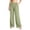 Green, variant on Long Pants for Women Trendy Side Fringe Drawstring Lounge Pants Loose Elastic High Waist Vacation Pants