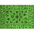 thumbnail image 1 of Ahgly Company Indoor Rectangle Oriental Green Industrial Area Rugs, 2' x 5', 1 of 4