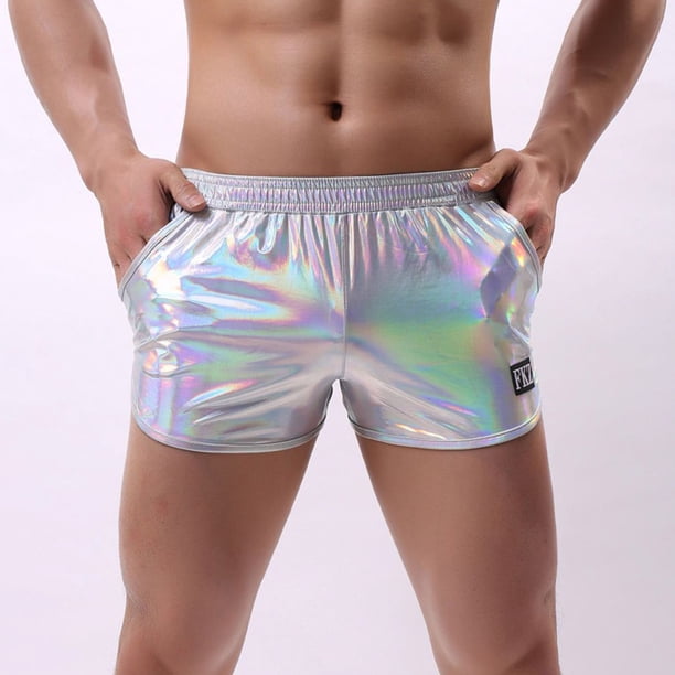 Calzones Para Hombre, Ropa Interior De Cuero Con Estampado En Caliente De Moda Masculina, Rendimiento En El Hogar