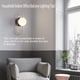 thumbnail image 5 of Moyic Bola de cristal LED Luz de noche de pared con pantalla Estilo moderno Lámpara de fondo Mesita de noche Pasillo Herramienta de iluminación Iluminación y accesorios Moyic HA065915-00B, 5 of 6