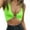 Green, variant on Pimfylm Sexy Crop Tops for Women Sleeveless Deep V Neck Workout Tops Plunge Ring Cleavage Cropped Tank Top White, L