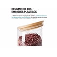 thumbnail image 4 of Recipientes Hermeticos De Vidrio Contenedores Con Tapa 5pz Xtellar Color Transparente, 4 of 4