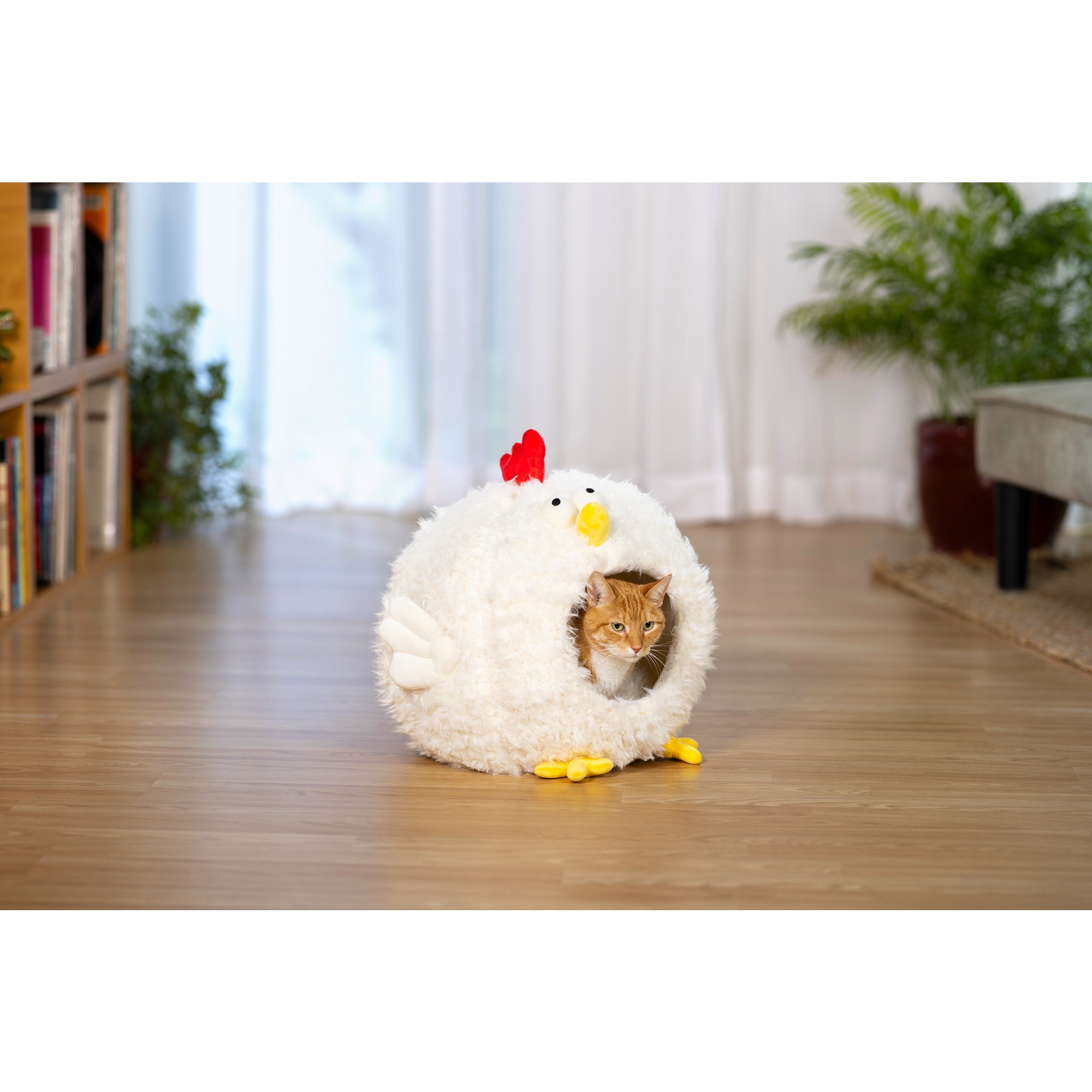 Prevue Pet Products Comfy Chicken Cat and Dog Hideaway Bed 7600