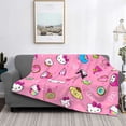 thumbnail image 5 of Lsque Sanrio Print Flannel Throw Blanket, Ultra-soft Blanket for Bed, Couch, Car, Hypoallergenic Anti-pilling blanket-60"x50", 5 of 8