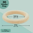 Wooden Rings for Crafts, Macrame, Crochet, Jewelry Making, Natural ...