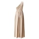 thumbnail image 3 of Vestido largo de fiesta con un hombro y estampado floral para mujer - Vestido con abertura para fiestas y celebraciones - Poliéster ligero - Elegante vestido de verano, 3 of 4