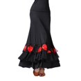 thumbnail image 4 of Traje de Salón Fmenco con Lentejues Negro + Rojo, se describe Sunnimix Vestido de baile latino, 4 of 8