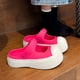 thumbnail image 5 of Sandalias y pantuflas EVA de verano para mujer, tendencia al aire libre 2024, sandalias versátiles de suela plana, pantuflas de color en contraste de doble uso, 5 of 6