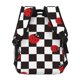 thumbnail image 4 of Fotbe Ladybugs Of Black And White Checkers Mochila Casual con Estampado para Escuela, Viajes y Actividades al Aire Libre - Duradera, Ligera y Cómoda, 4 of 5