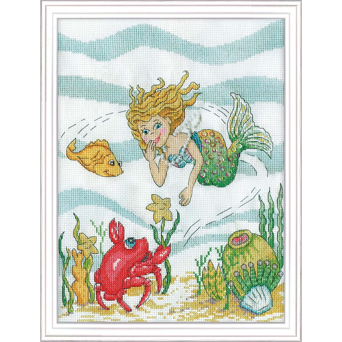 Design Works™ Mermaid Counted Cross-Stitch Kit - Walmart.com