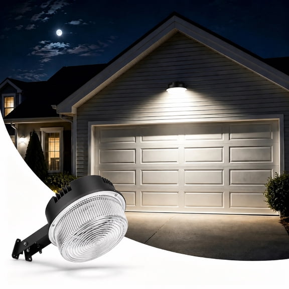 Outdoor Waterproof Light, LED Barn Light Dusk to Dawn 5200 Lm & 120° Adjustable for Garage Yard
