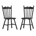 thumbnail image 7 of Dycanpo Dining Chairs Set of 2,Farmhouse Wooden Windsor Kitchen Chairs with Thicker Backrest for Kitchen,Black, 7 of 7