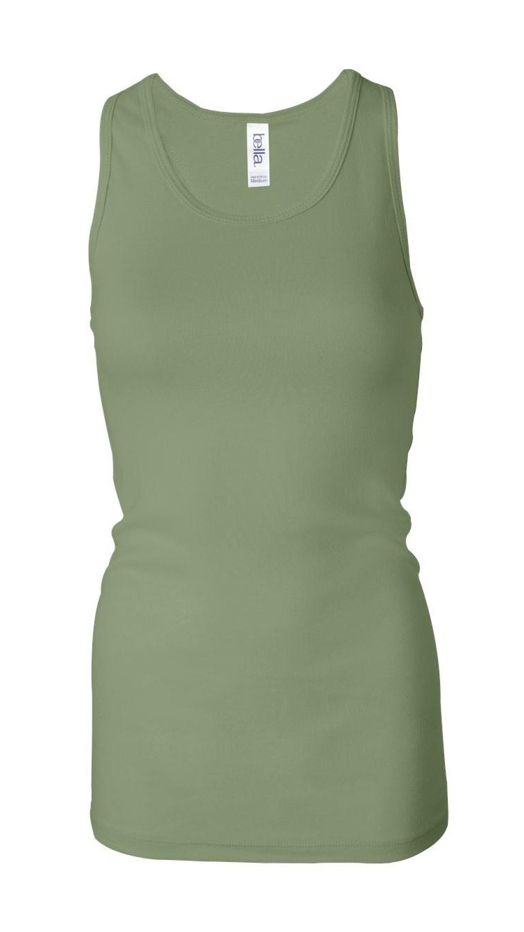 Sheer Rib Racerback Bella Bella + Canvas T-Shirts Women's Sheer Mini Rib Racerback Tank - Walmart.com