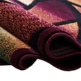 thumbnail image 6 of Handcraft Rugs-Modern Contemporary Living Room Rugs-Abstract Carpet with Geometric Swirls Pattern-Burgundy/ Beige/Ivory/Chocolate 5x7 feet, 6 of 7