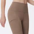 thumbnail image 4 of ABATAB Womens Yoga Pants with Pockets High Waisted Soft Stretch Comfy Lounge Pants Hiking Workout Gym Leggings, 4 of 7