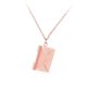 thumbnail image 5 of Collar con sobre y carta de amor para clavícula, ideal para fiestas de San Valentín. rosa áurea, 5 of 9