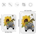 thumbnail image 2 of GZHJMY Dish Drying Mat Sunflower Bee Gnome Truck Microfiber Absorbent Drying Pad Heat Resistant Kitchen Island Protector Stovetop Cover 18" × 24" Festive Gift, 2 of 6