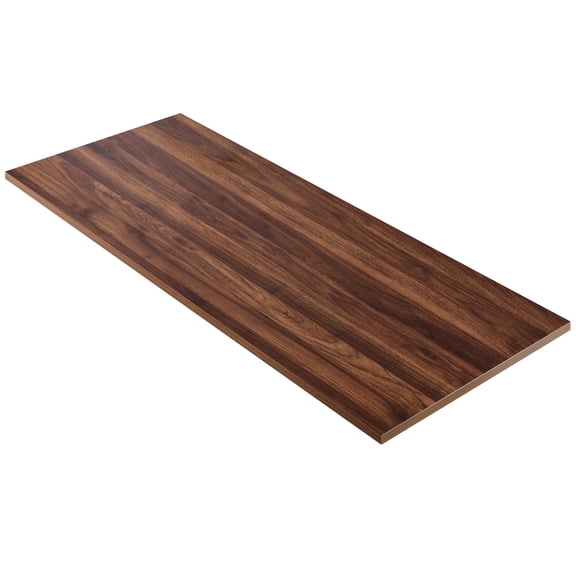 Kaboon 59.1x20 inch Universal Table Top, 1 inch Thick, Dark Walnut