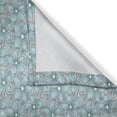 thumbnail image 3 of Ambesonne Floral Kitchen Curtains, Blossoming Design Botanical, 55"x45", Aqua White Dark Grey, 3 of 3
