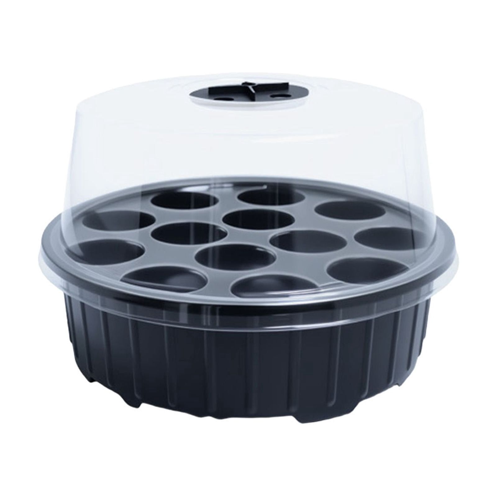 Seedling Trays Seed Starter Tray, Mini Propagator Plant Greenhouse with Humidity Vented Domes and Base