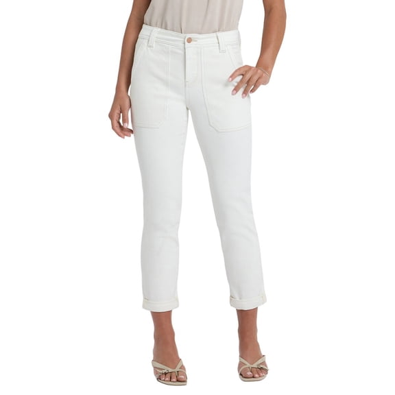 NYDJ womens Margot Vintage White Girlfriend Jean, 4
