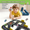 thumbnail image 5 of Magnetic Tiles Road Set, 26Pcs Large Double Sided Magnetic Blocks with Pullback Cars & Traffic Signs, Toys for Kids Ages 4-8, Creative Gifts for 3+ Years Old Boys Girls, 5 of 6