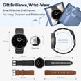 thumbnail image 2 of Smart Watches for Men/Women (2 Bands), 1.27â Round Smartwatch Fitness Tracker with Bluetooth Calls (Make/Answer), Heart Rate/SpO2/Sleep Monitor, 12 Days Battery, IP68 Waterproof, 2 of 8