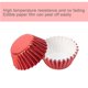 thumbnail image 3 of Bewildely 100 piezas de papel de aluminio dorado / plateado / rojo / verde / azul para hornear muffin cup cake wrappers case Herramientas y accesorios para hornear rojo Bewildely HA0096-02B, 3 of 6