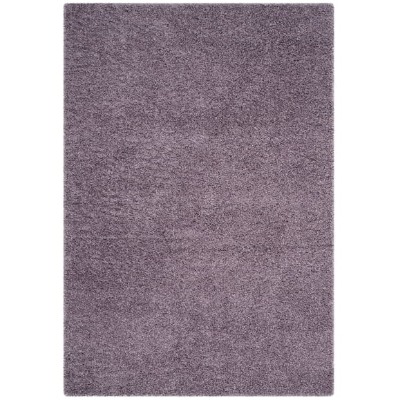 SAFAVIEH Laguna Neven Plush Solid Shag Area Rug, Purple, 6'7" x 9'6"