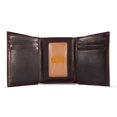 thumbnail image 4 of Carhartt B000021920199 Men's Brown Full-Grain Oil Tan Leather Trifold Wallet, 4 of 5