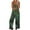 Green jumpsuits for women, variant on Wycnly Womens Jumpsuits Summer Casual Loose Wide Leg Spaghetti Strap Maxi Jumpsuits Overalls Trendy Leaves Print Crewneck Sleeveless Long Rompers for Women