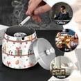 thumbnail image 4 of Yayeee Ashtray with Lid for Cigarette Smokeless Stainless Steel Home Ash Holder, Christmas Box Train, 4 of 7