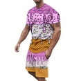 thumbnail image 1 of Men's Summer Casual Suits Loose Fit Printed Matching Sets Comfortable Daily Wear Outfits Non Stretch Breathable Lightweight, 1 of 6
