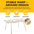 thumbnail image 4 of Desert Camels Table Cloths for 8 Foot Rectangle Tables, Tropical Date Palm Trees Animal Patio Waterproof Elastic Fitted Tablecloths, Washable Rectangular Table Cover for Camping, 4 of 8