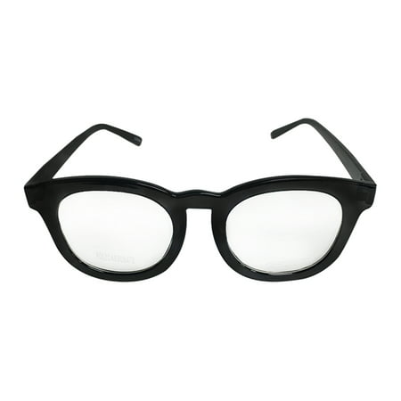 Black Rounded Frame Clear Glasses Johnny Depp Sunglasses Round Lens