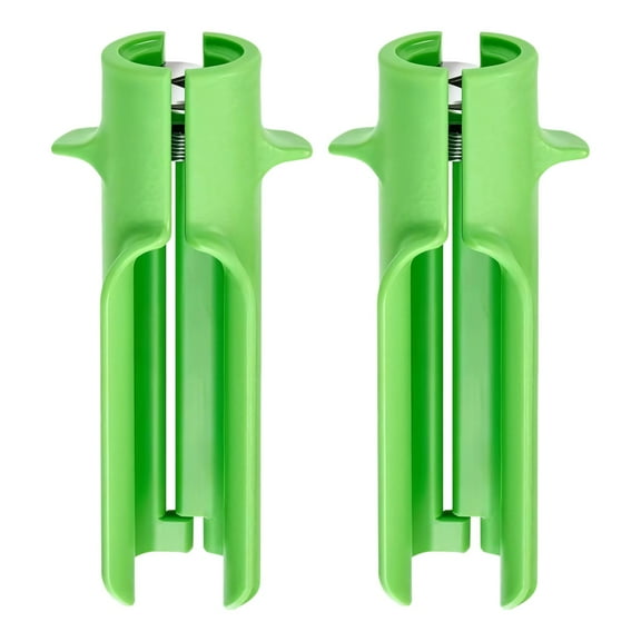 Rose Thorn Remover Tool, Dual Design Rose Stem Stripper for Easy Thorn Removal, Ideal for Florists and Artisans, Compact Handheld Green Plastic, 2-Pack