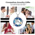 thumbnail image 3 of Hummingbird Urn Necklace for Ashes Stainless Steel with Crystal Cremation Jewelry Keepsake Memorial Jewelry for Women, 3 of 7