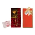 thumbnail image 1 of Flores de rosas artificiales decorativas para el Día de San Valentín, con caja de regalo y tarjetas, regalos de San Valentín para cumpleaños de niñas 1 flor artificial, 1 of 8