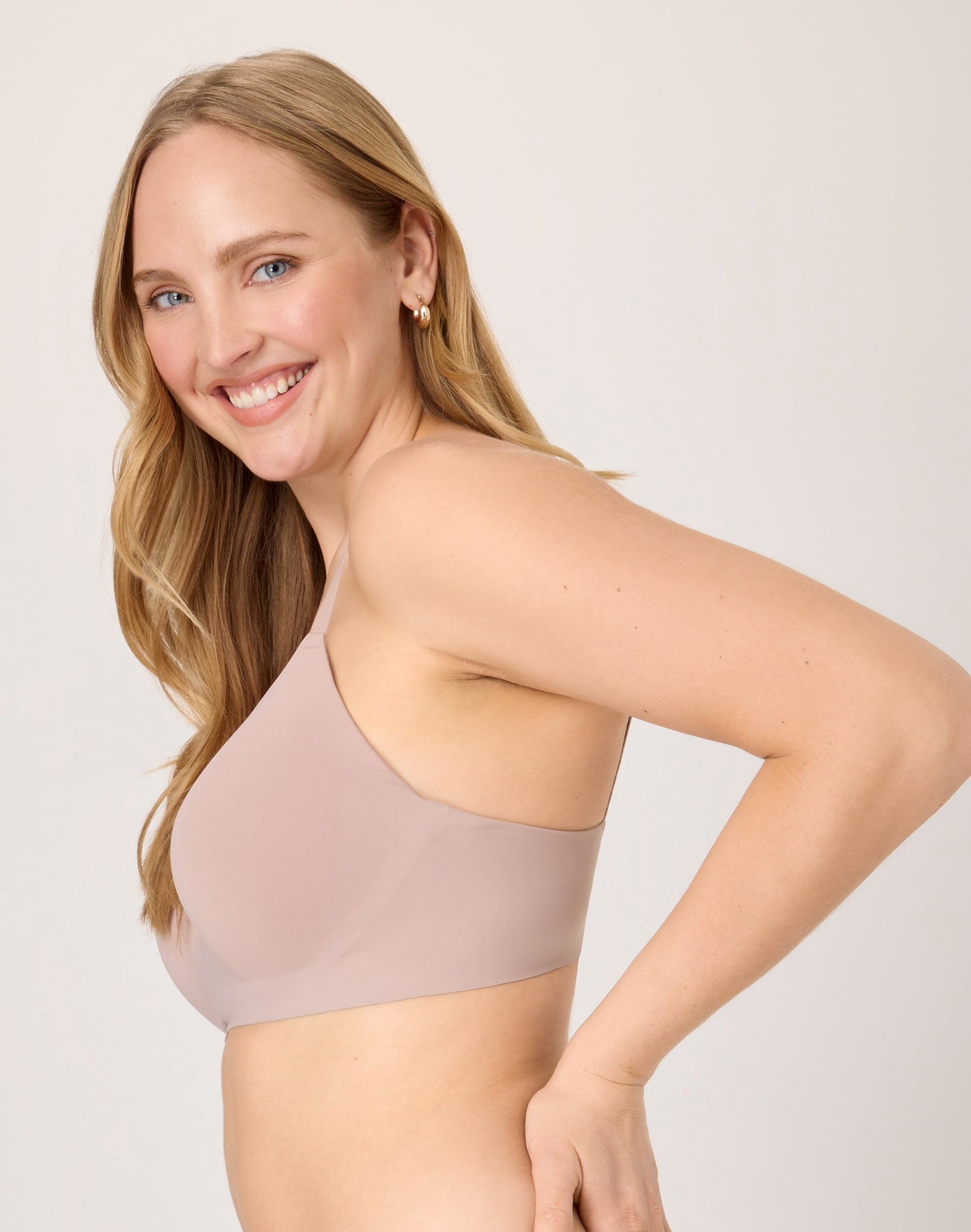 Maidenform Barely There Underwire T-Shirt Bra Open Neckline Convertible Straps Women's DM2321