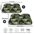 thumbnail image 3 of Picia Camouflage Shark Curved Windshield Sunshade Accordion Folding Style Auto Shade for Car Truck SUV Van Blocks UV Ray Sun Visor Protector -Medium, 3 of 7